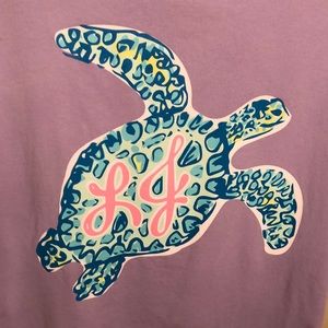 Lauren James purple tee shirt turtle design size large
